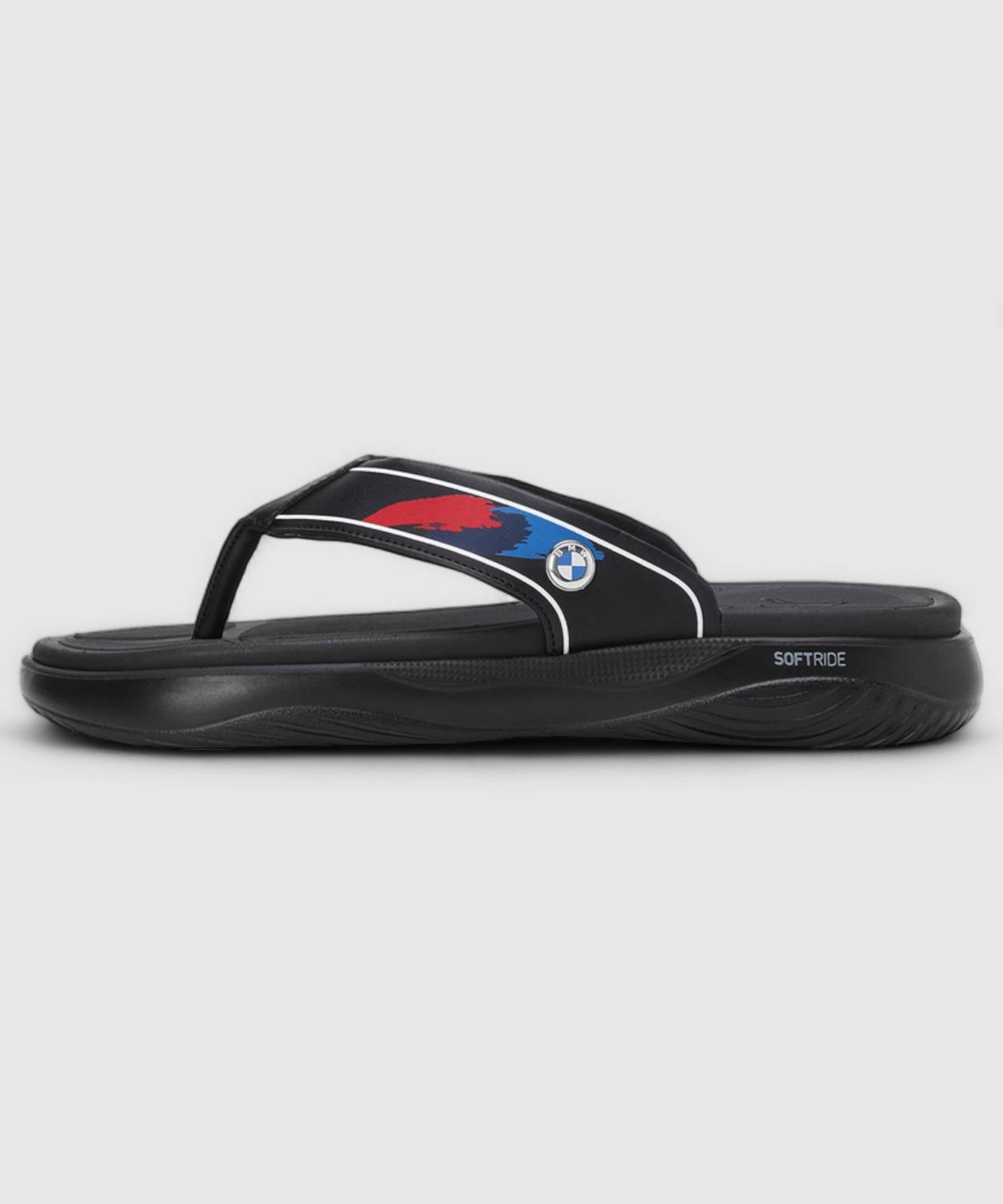 PUMA Men BMW MMS Softride Seave IN Flip Flops Black - Image 3