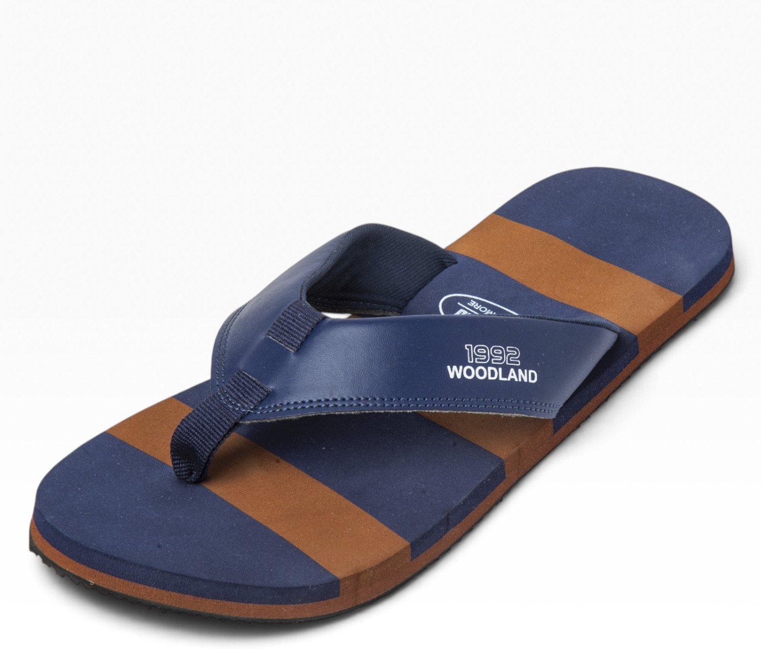 Image of WOODLAND Lightweight Comfortable Casual Summer Wear Men Slippers (Navy, 8)