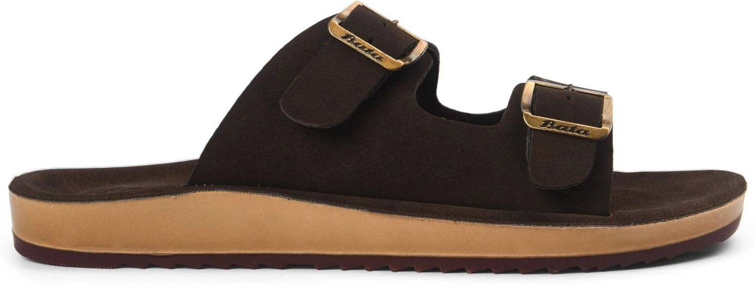 Bata Men Brown Slippers - Image 3