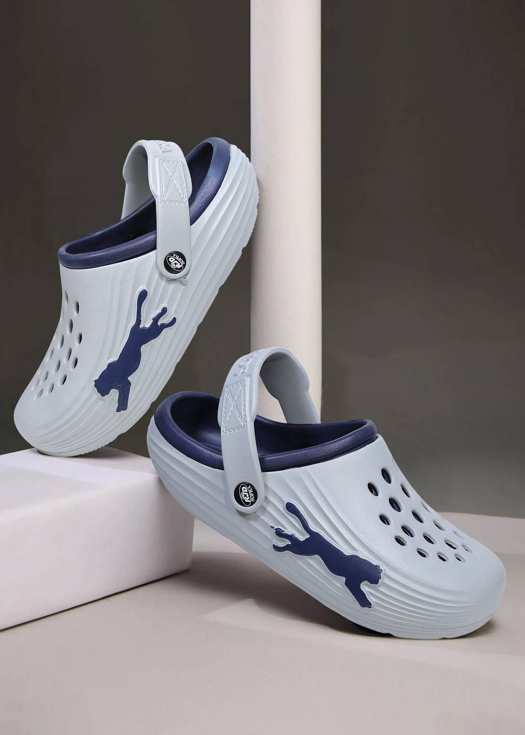 Ditenza Men Gray Slippers - Image 1