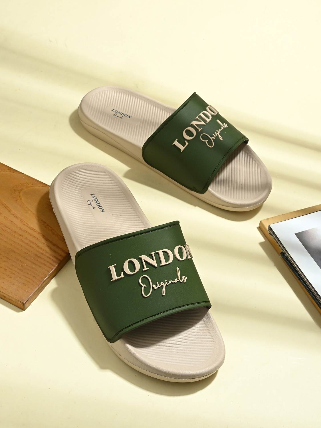 Image of London Originals Men Soft Comfortable Trendy Chappal Casual Lightweight Men Slippers for Daily Wear Slides