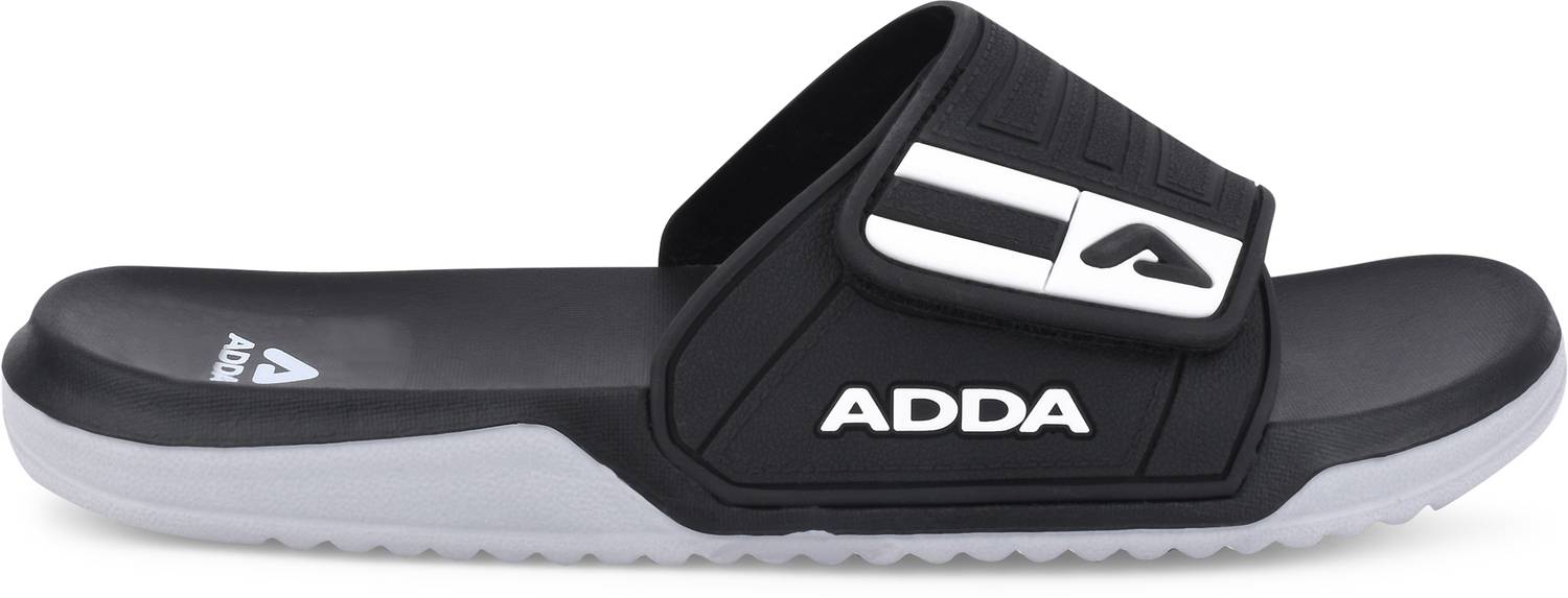 Adda Men Black Slides - Image 3