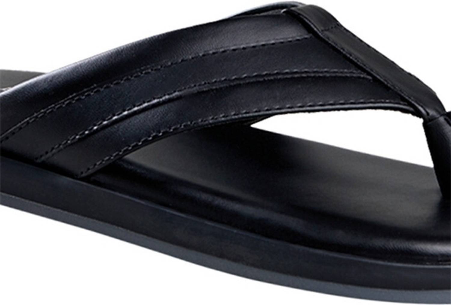 Neemans Men Black Flip Flops - Image 5