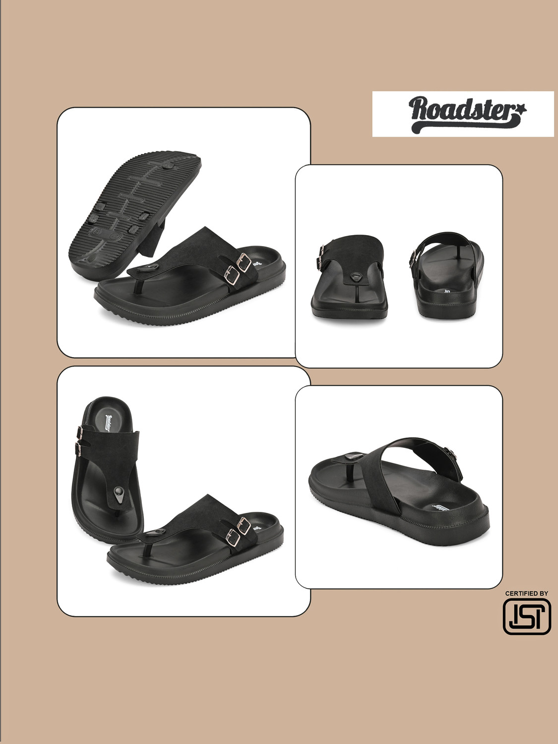 Image of Roadster Men Soft Trendy Comfortable Chappal Casual Lightweight Men Slippers for Daily Wear Flip Flops