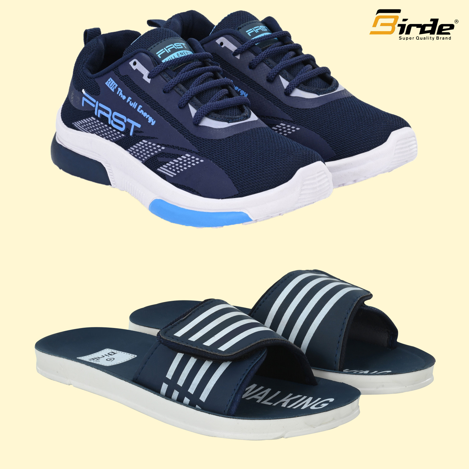 Image of Birde Men Combo Pack of 2 Flip Flops