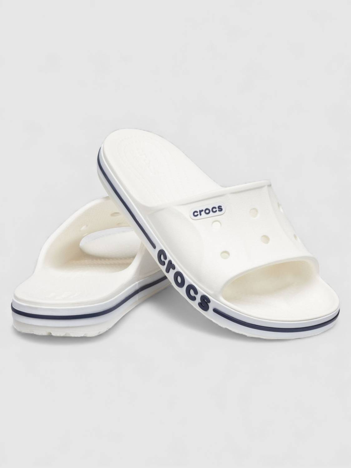 CROCS Unisex Bayaband Slides White - Image 5