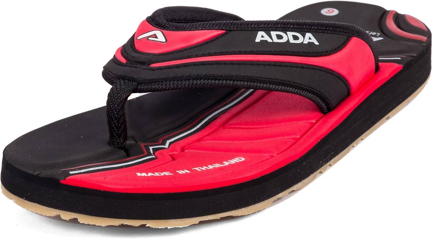 Adda Men Omega-02 Black Flip Flops - Image 4