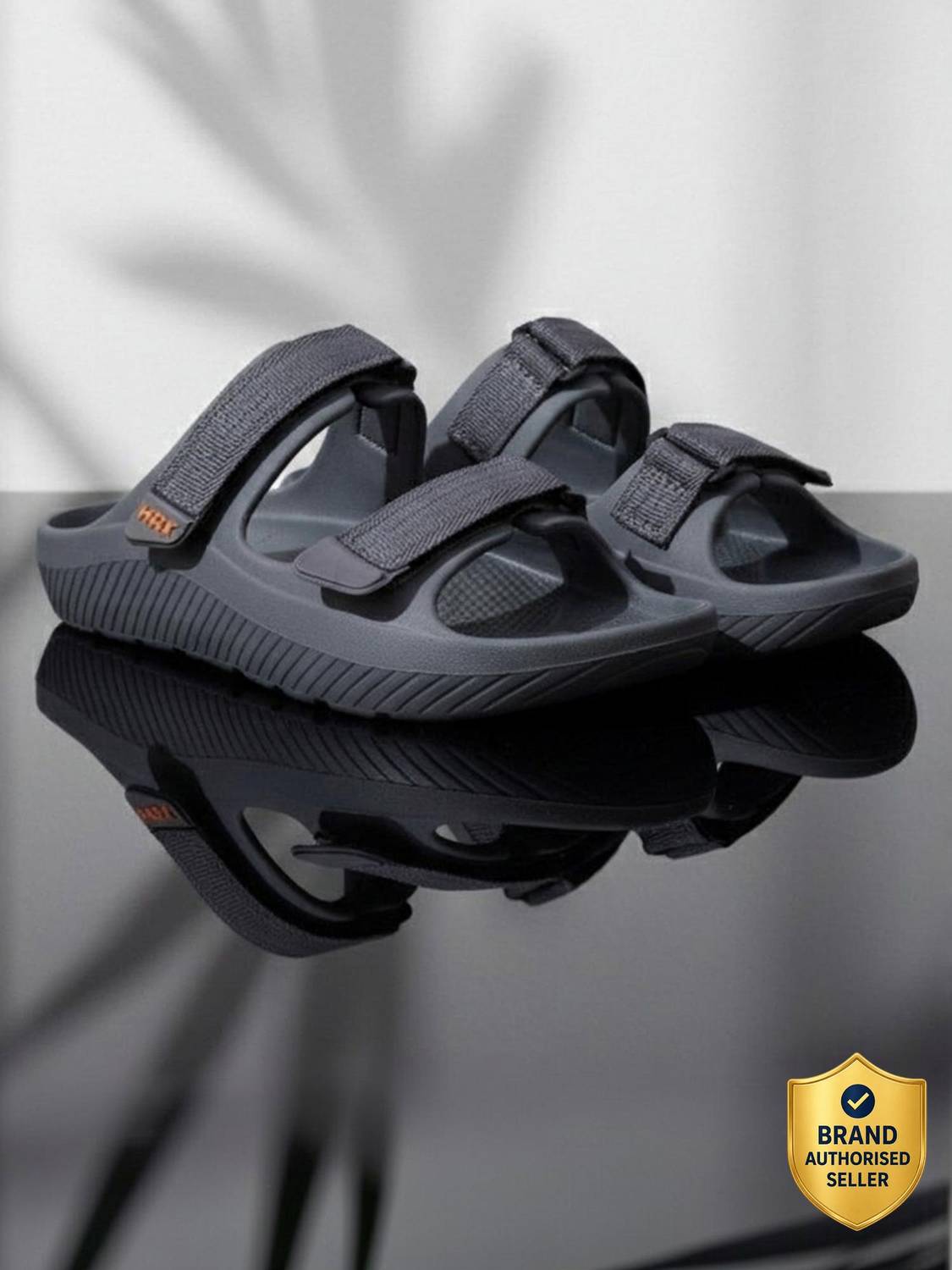 HRX by Hrithik Roshan Men Gray Slippers - Image 1
