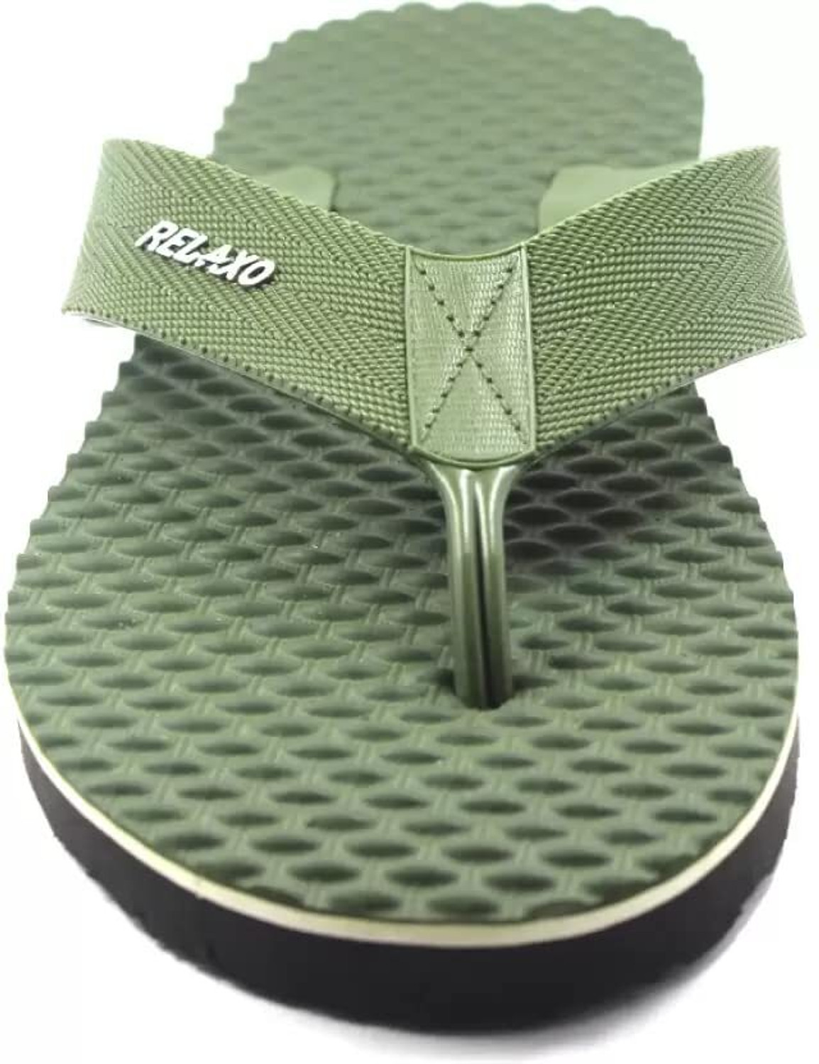 Image of Relaxo Men Slippers (Olive, 6)