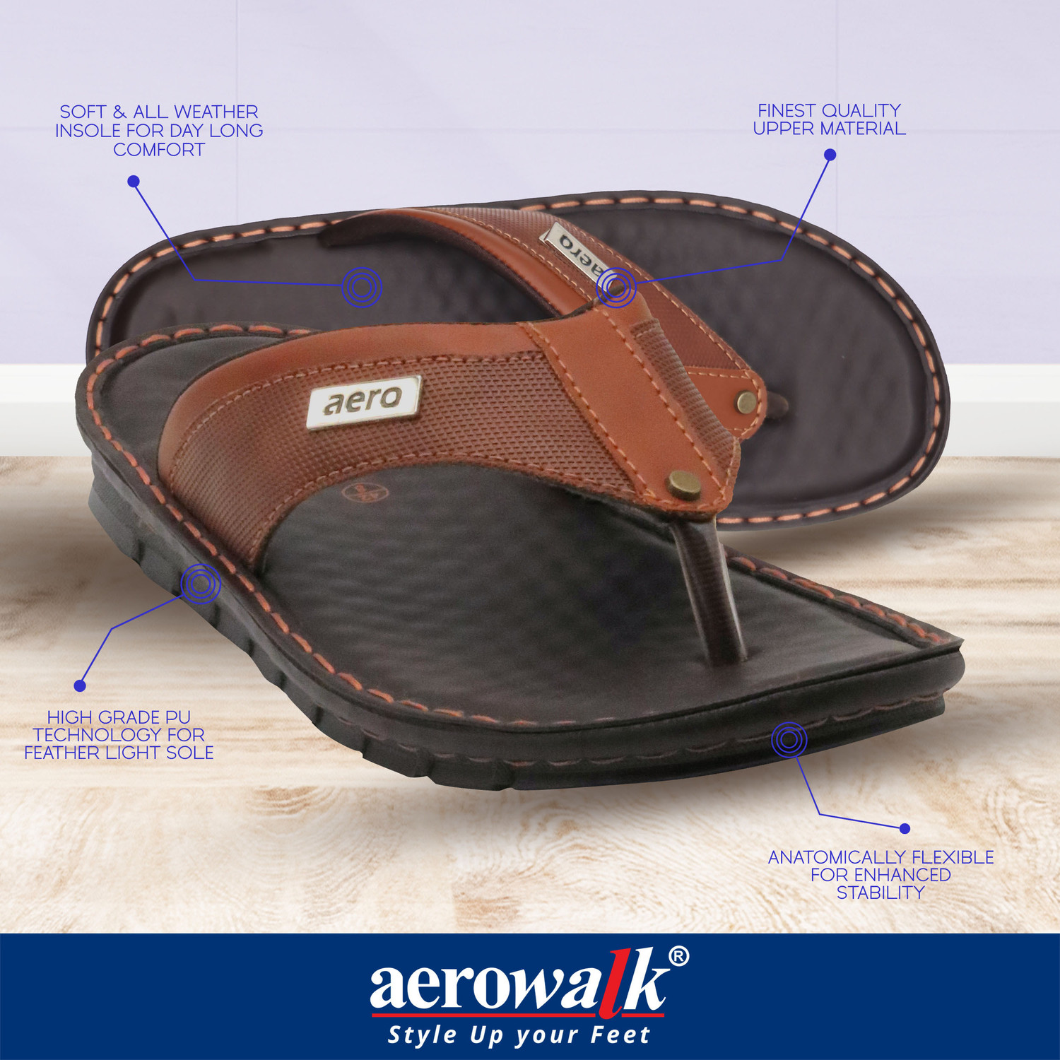 Image of aerowalk Men Slippers
