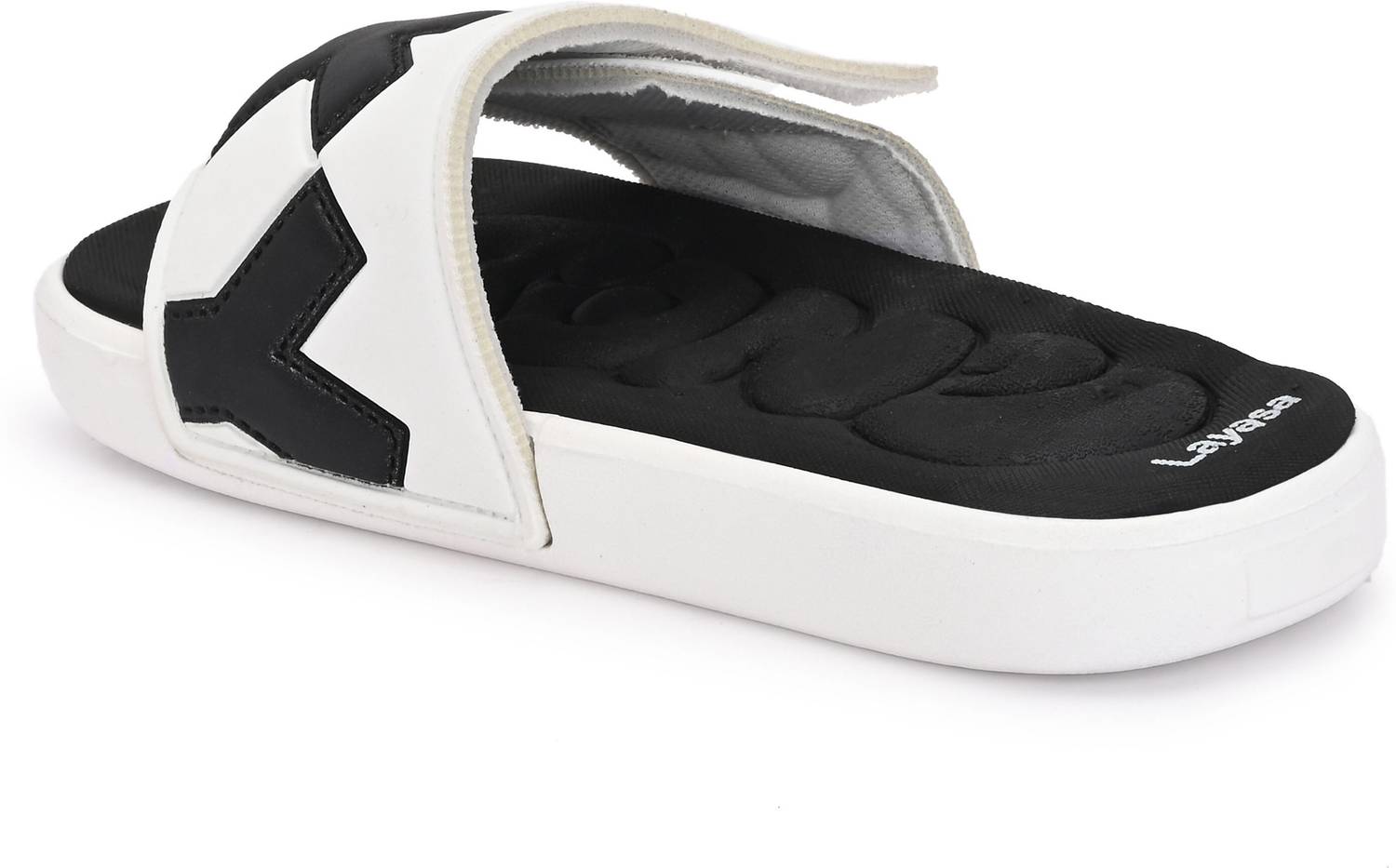 Layasa Men Black Slippers - Image 4