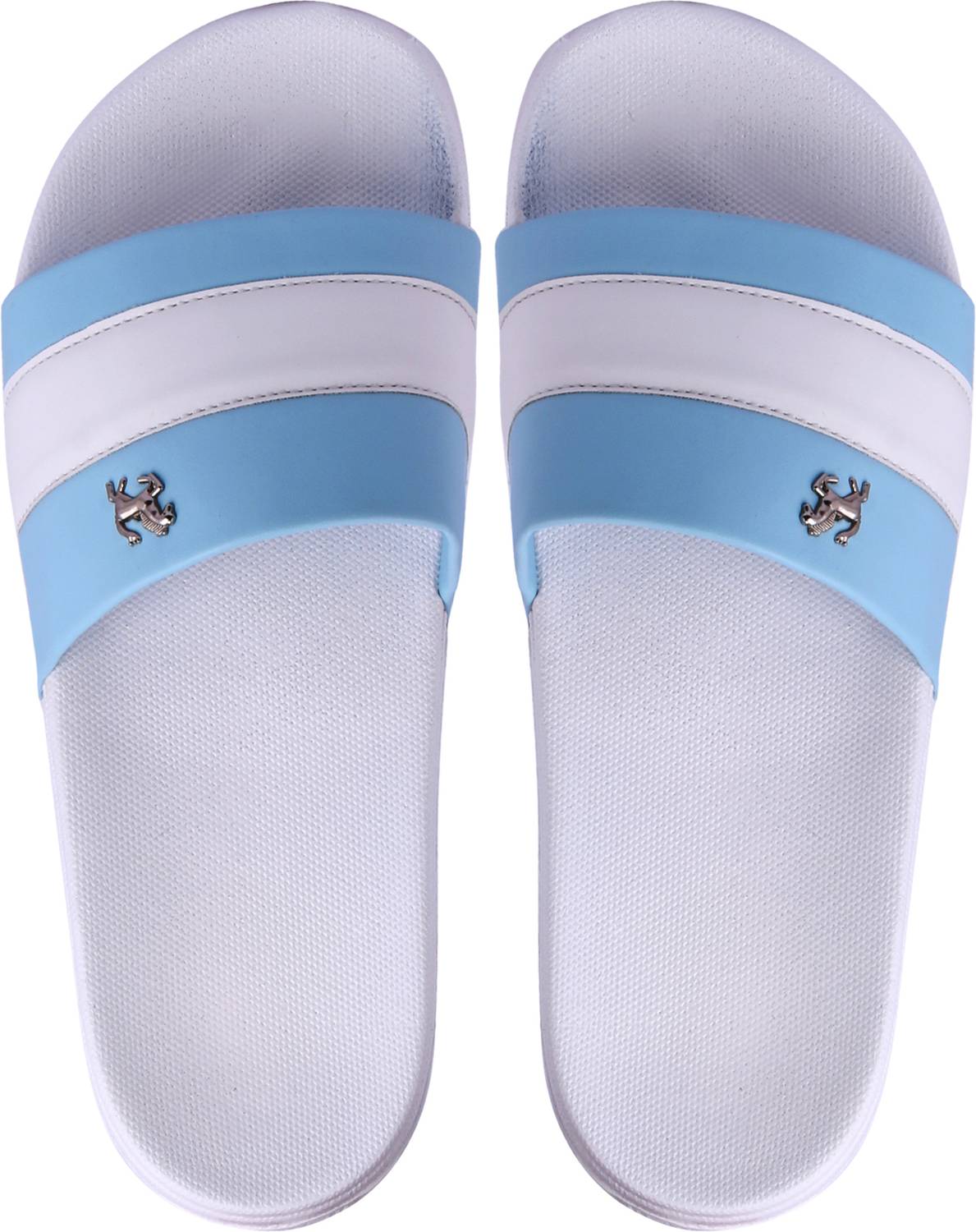 PERY-PAO Men Blue Slides - Image 3