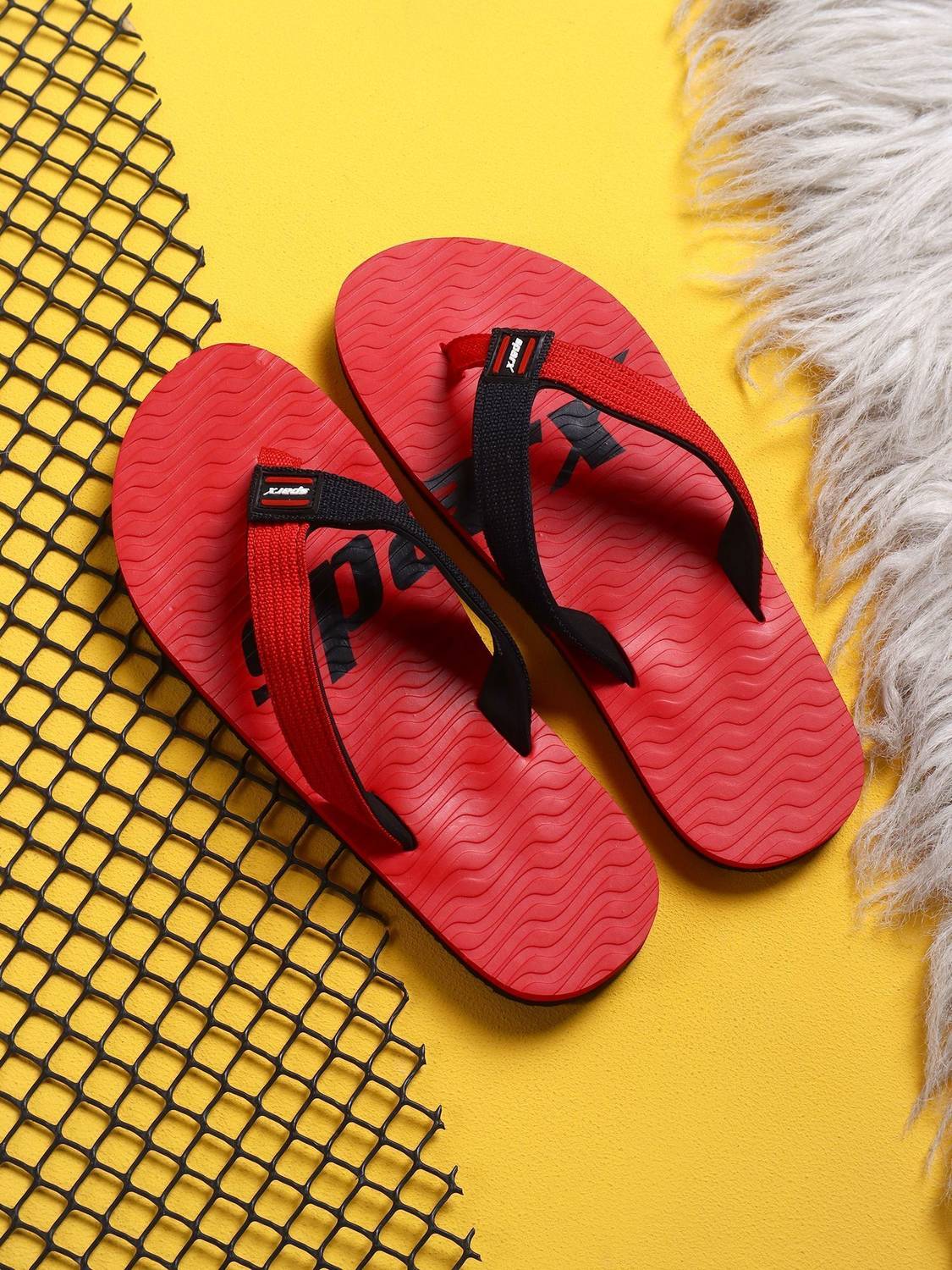 Sparx Men SFG-204 Red Flip Flops - Image 2