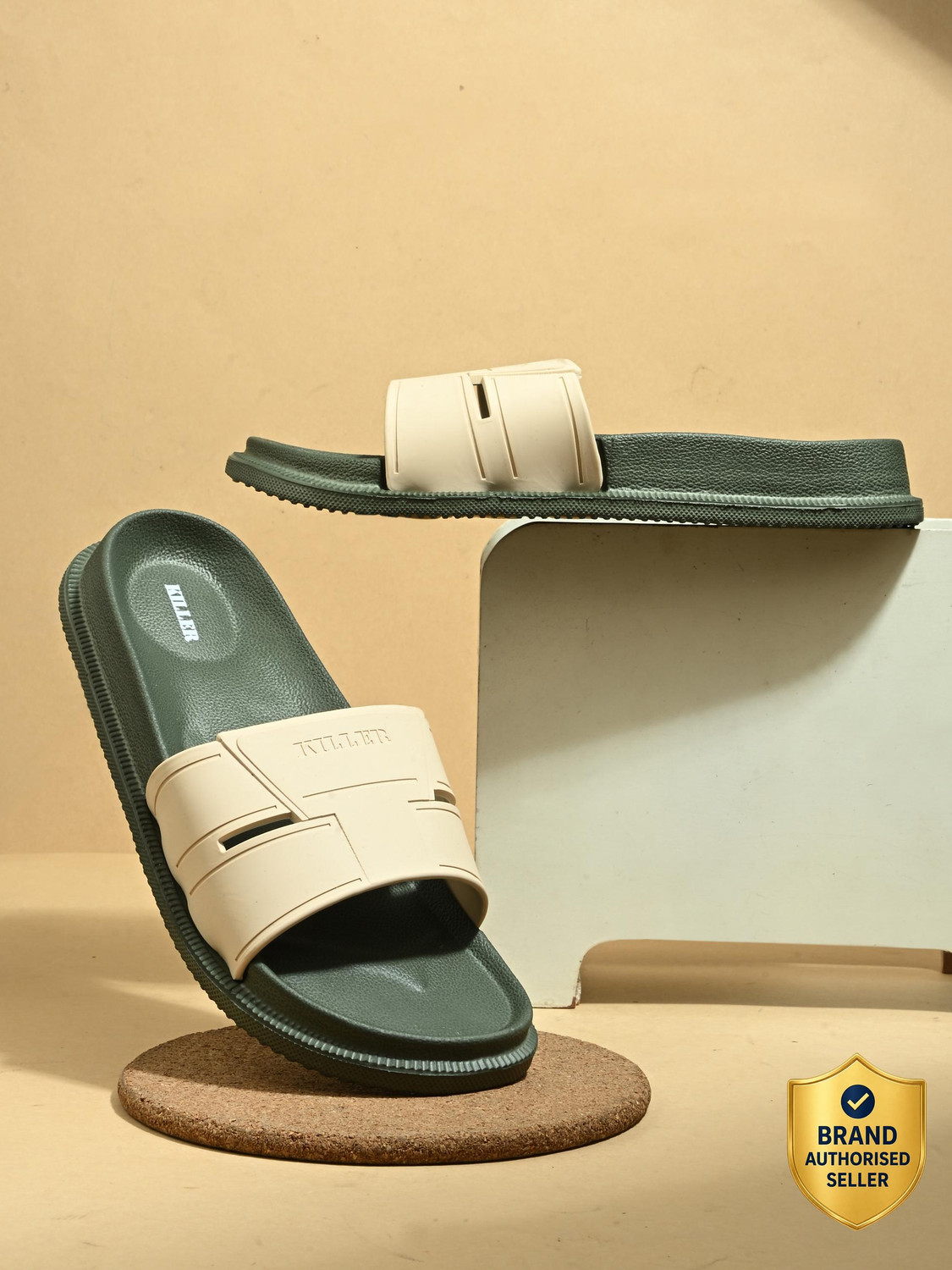 Image of KILLER Men Soft Comfortable Chappal Casual Lightweight Men Slippers for Daily Wear Slides