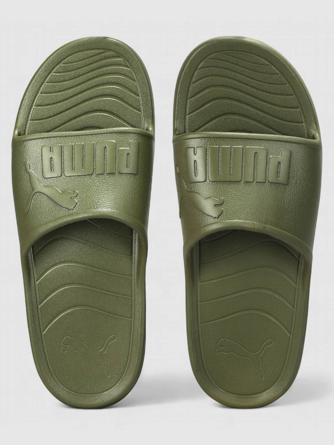 PUMA Men Popcat 20 Injex Res Slides Green - Image 4