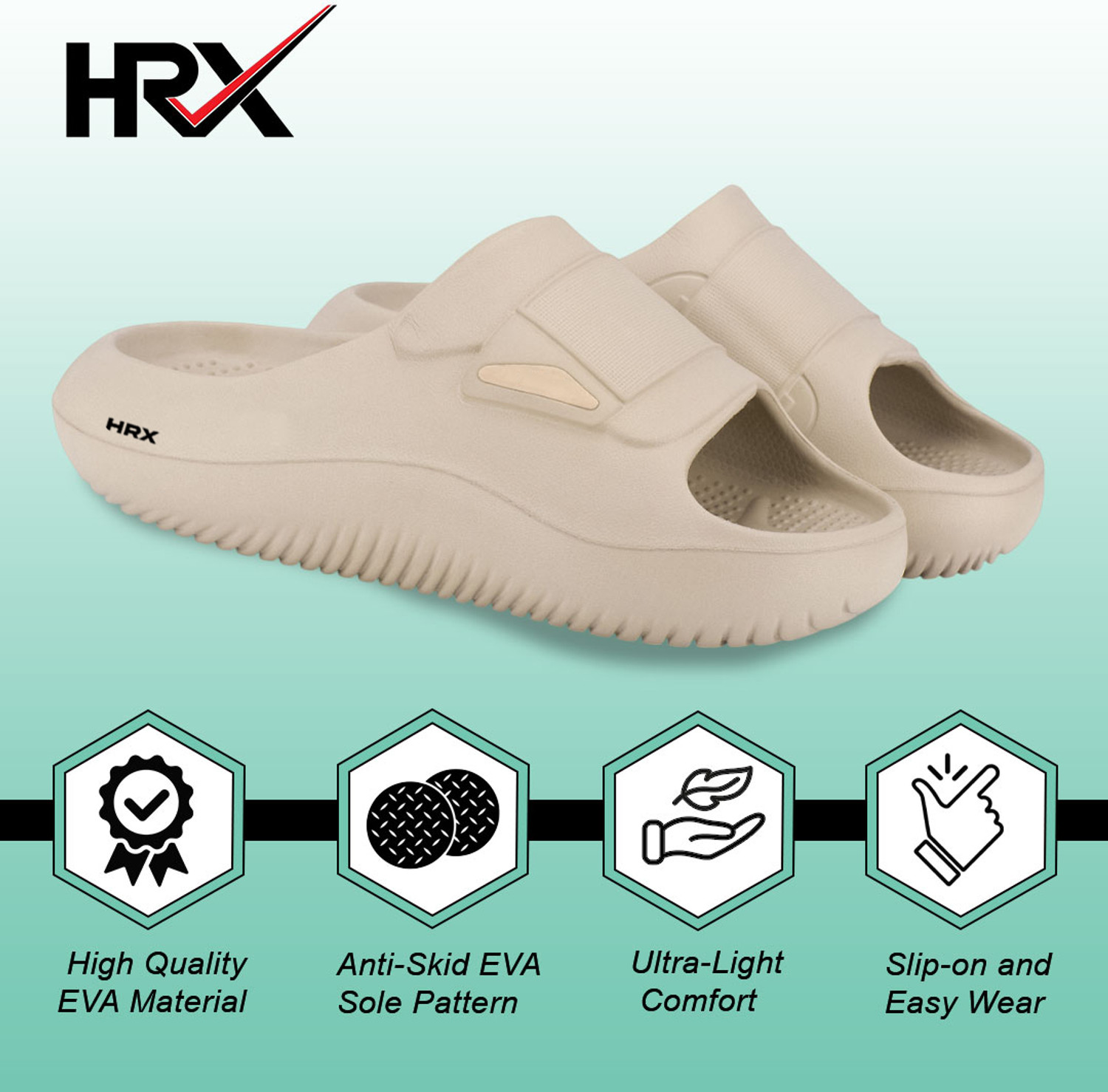 Image of HRX by Hrithik Roshan Men Slippers