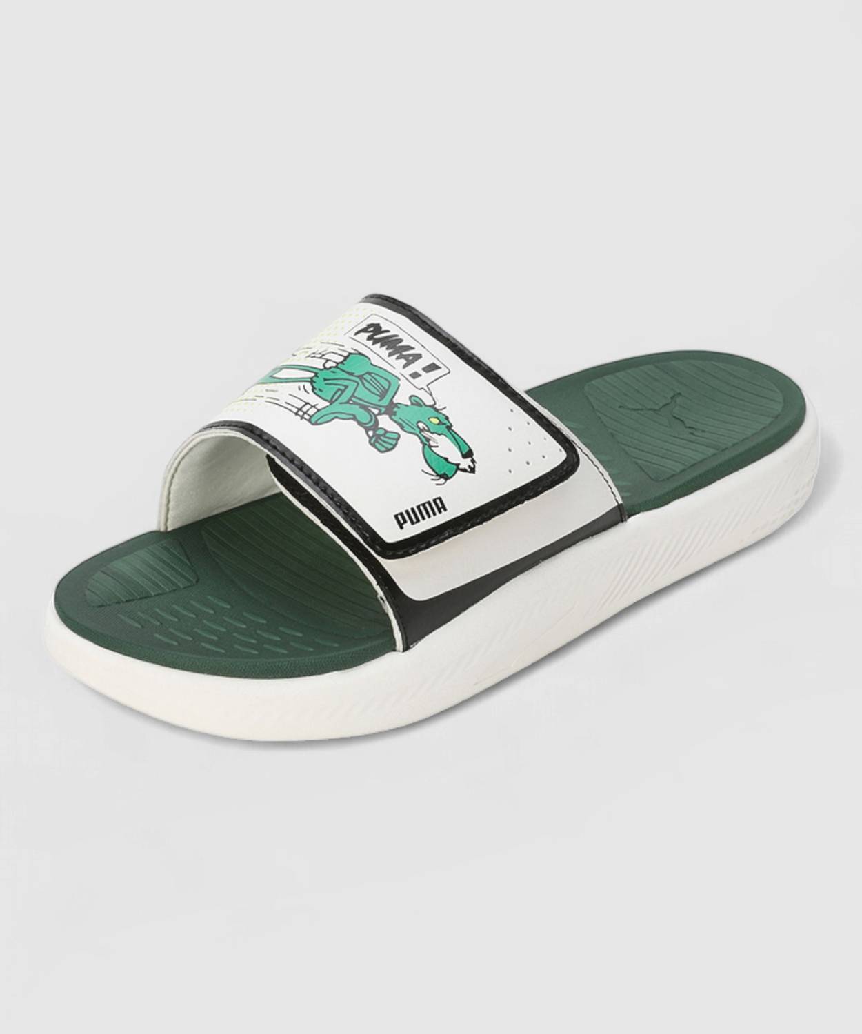 PUMA Men Softride Slide Super Slides Green - Image 4