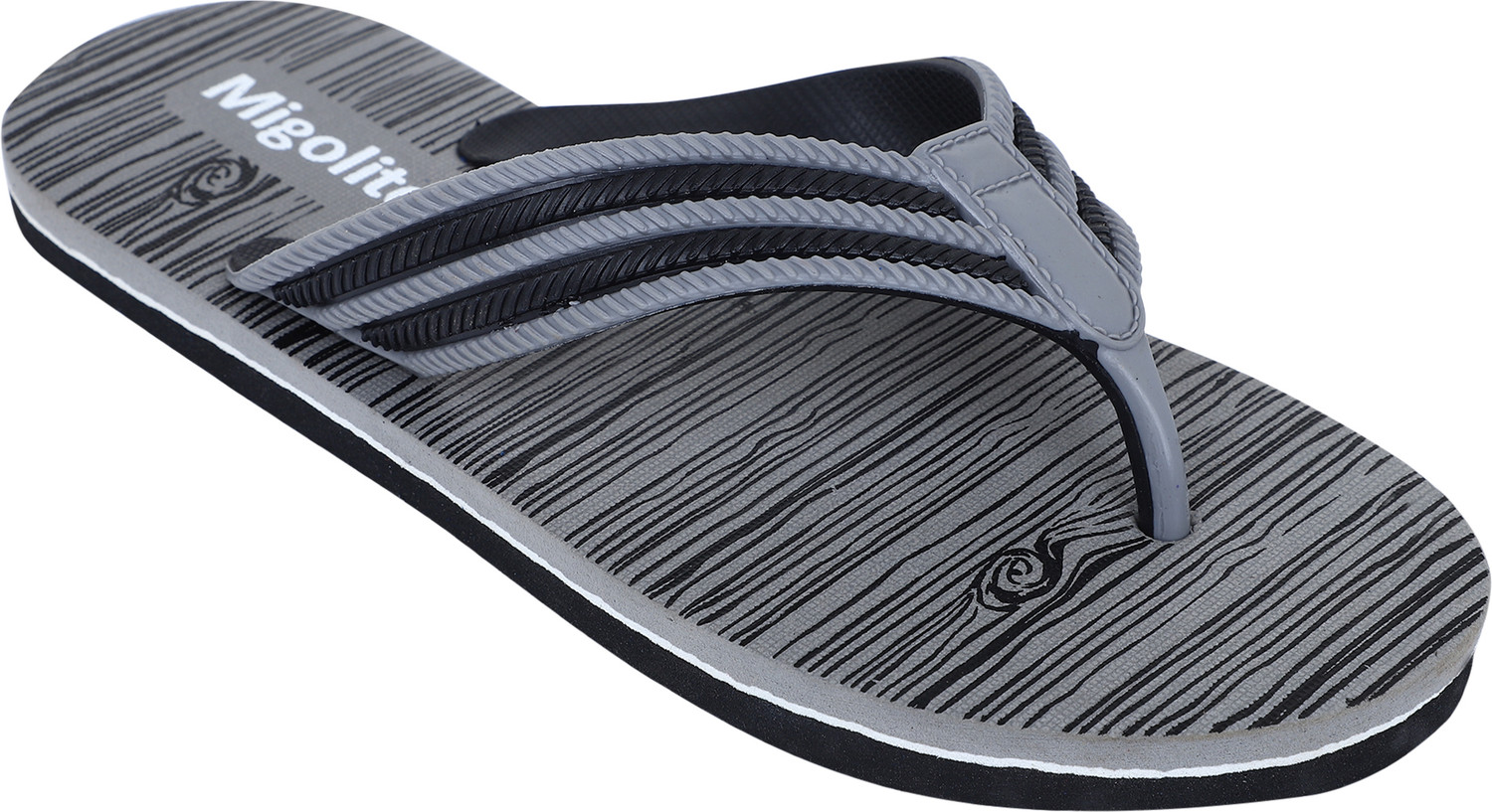 Image of MIGOLITE Men Migolite Mens Flip Flops with Unique Wood Print Design |& Stylish Slippers