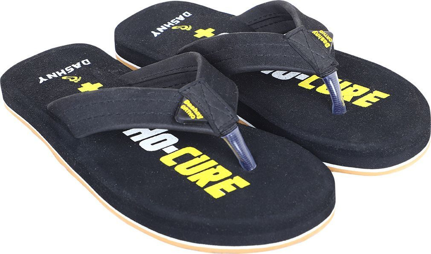 Image of DASHNY Men Ortho-Cure Orthopedic Soft Cushioned Slippers for Men (Sizes 6-12) Flip Flops