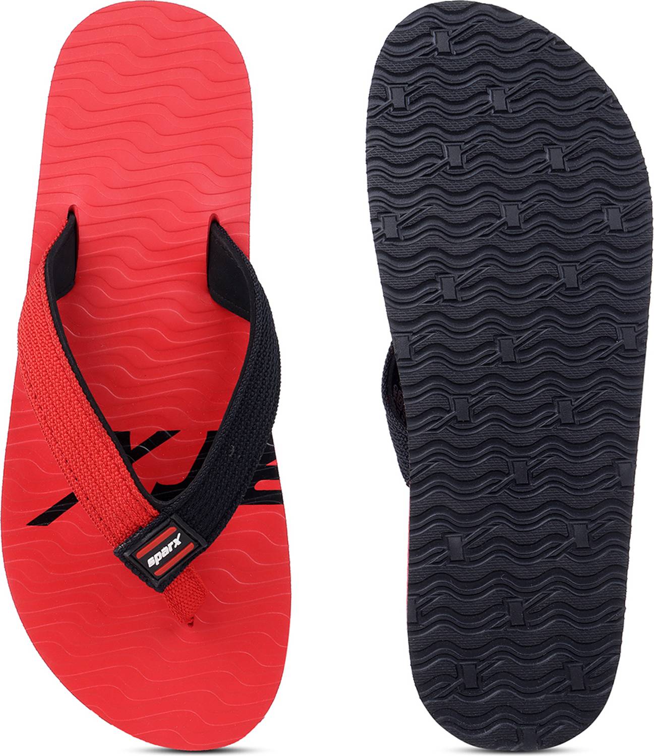Sparx Men Red Flip Flops - Image 3