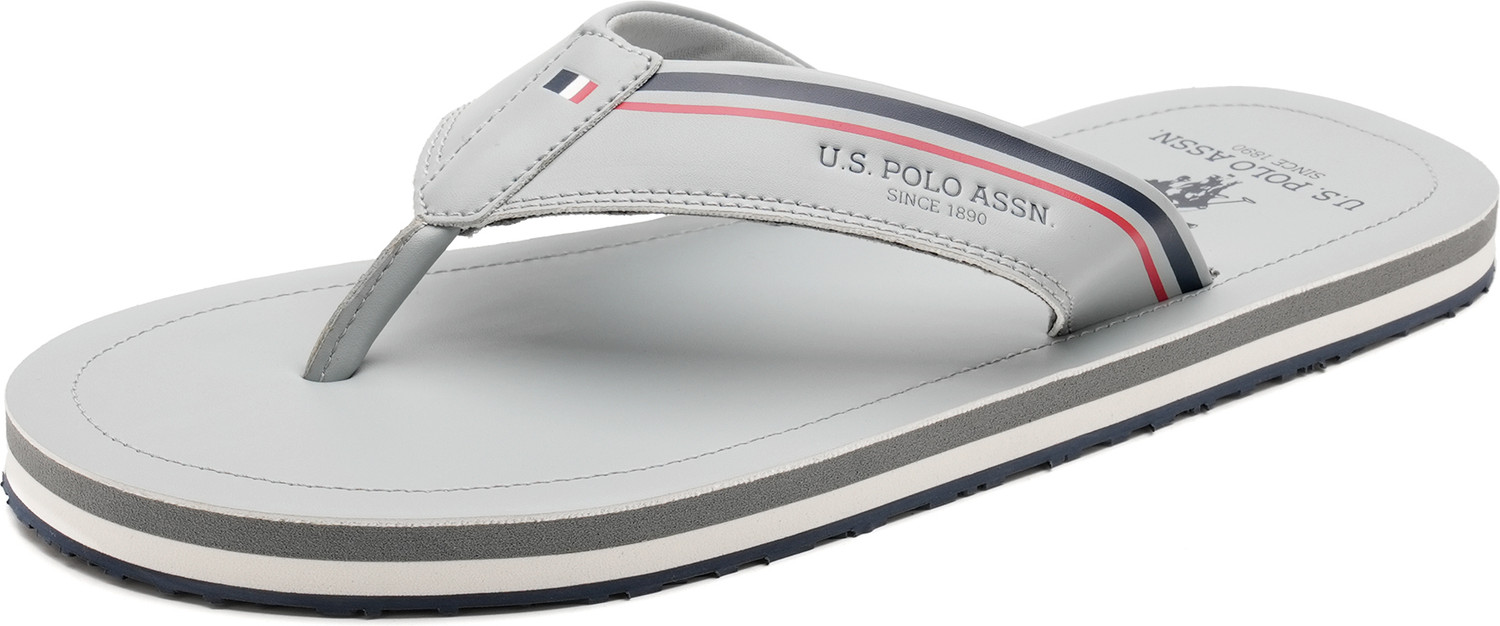Image of U.S. POLO ASSN. NESTA 3.0 Men Flip Flops (Grey, 8)