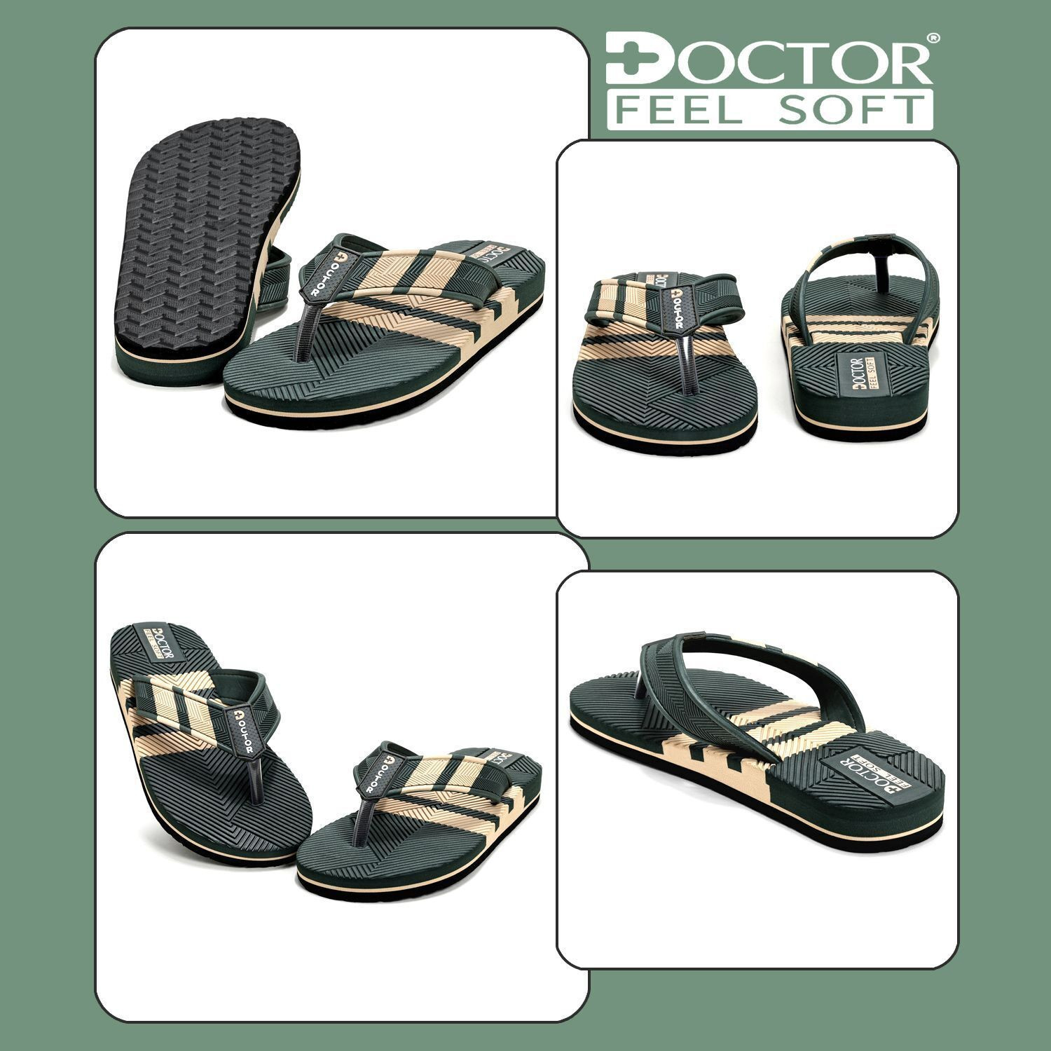 Image of DOCTOR FEEL SOFT Men Doctor Recommended Orthopedic Slippers for Men | Soft Feel Slippers
