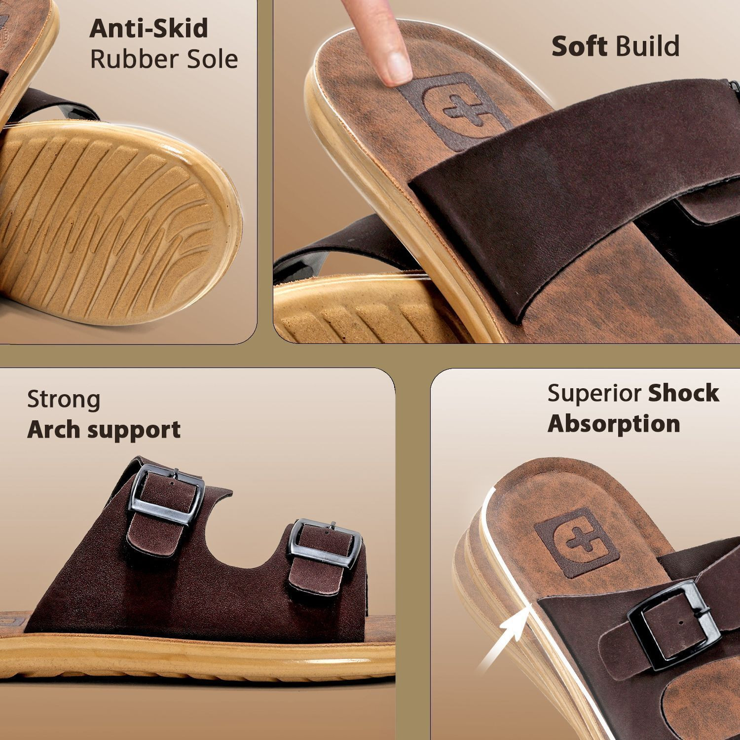 Image of DOCTOR FEEL SOFT Men Men Orthopedic Slippers | Lightweight Comfort Wear Slippers