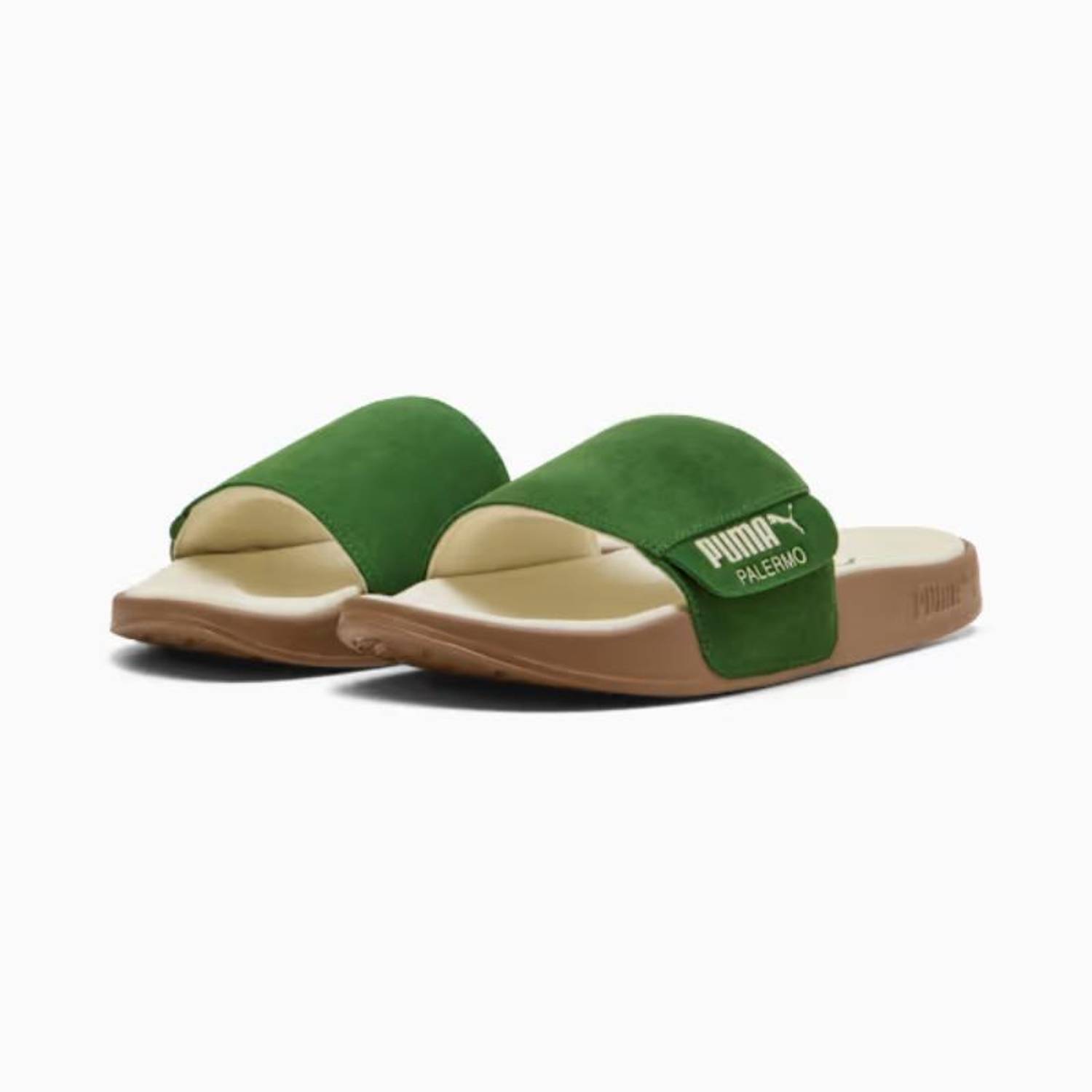 PUMA Men Green Slides - Image 1
