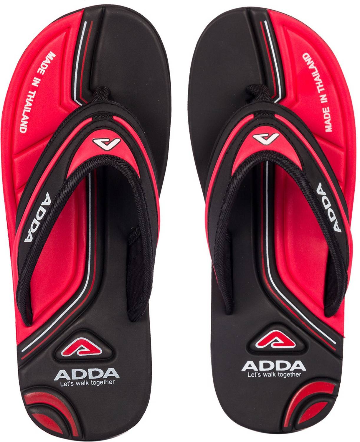 Adda Men Omega-02 Black Flip Flops - Image 2
