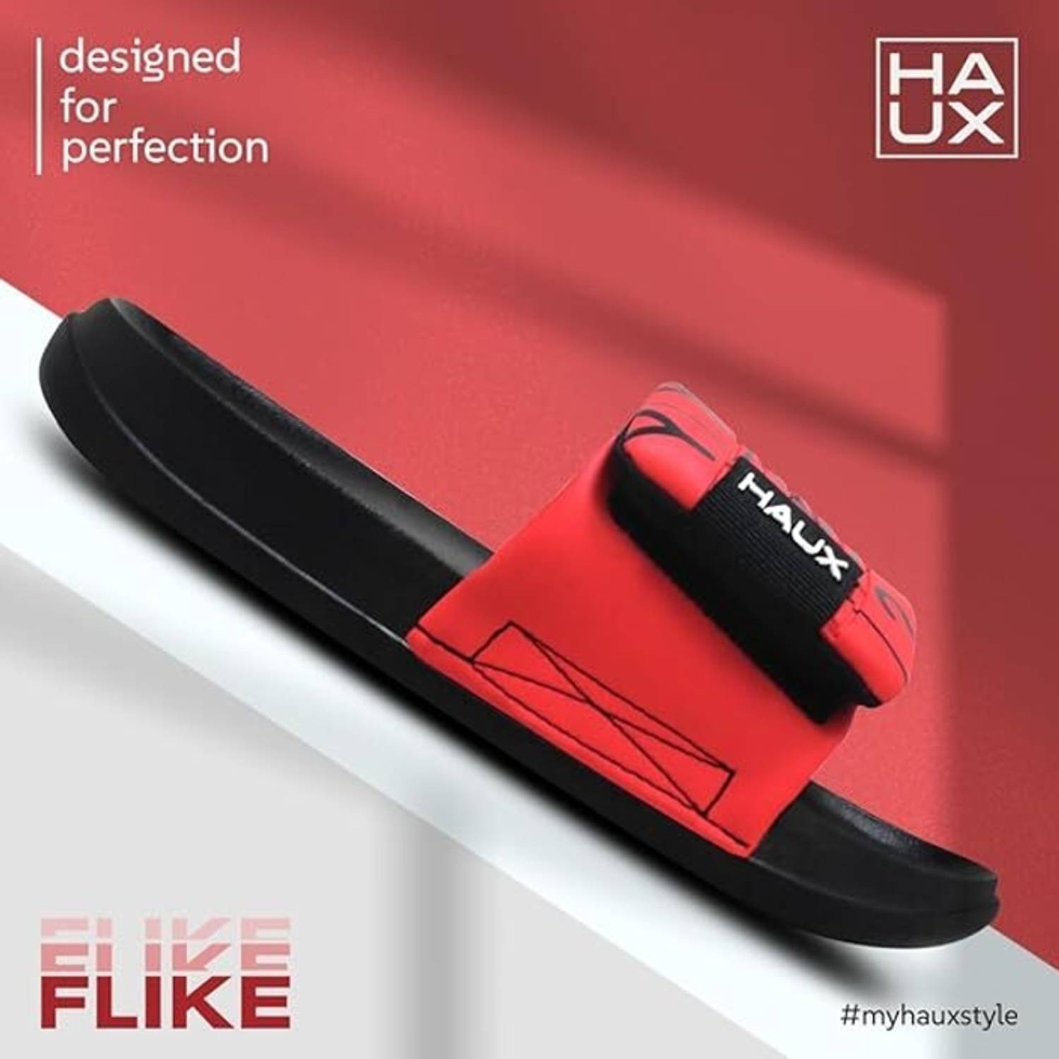 Haux Men Red Flip Flops - Image 4