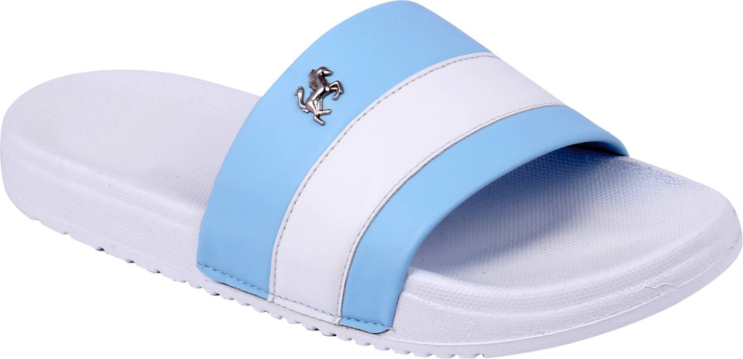 Shoe Mate Men Blue Slides - Image 3