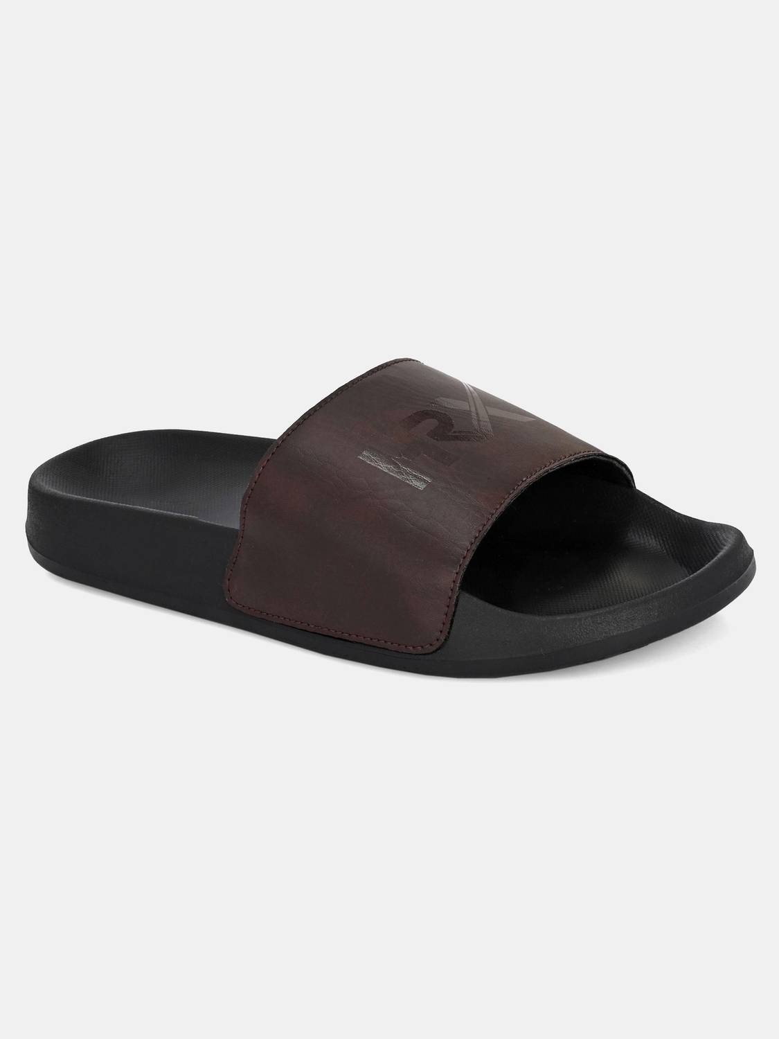 HRX by Hrithik Roshan Men Brown Slides - Image 3