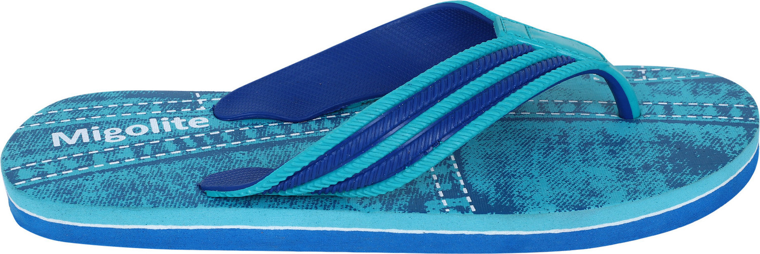 Image of MIGOLITE Men Migolite Mens Denim Print with Stylish Straps � Comfort Wear EVA Flip Flops