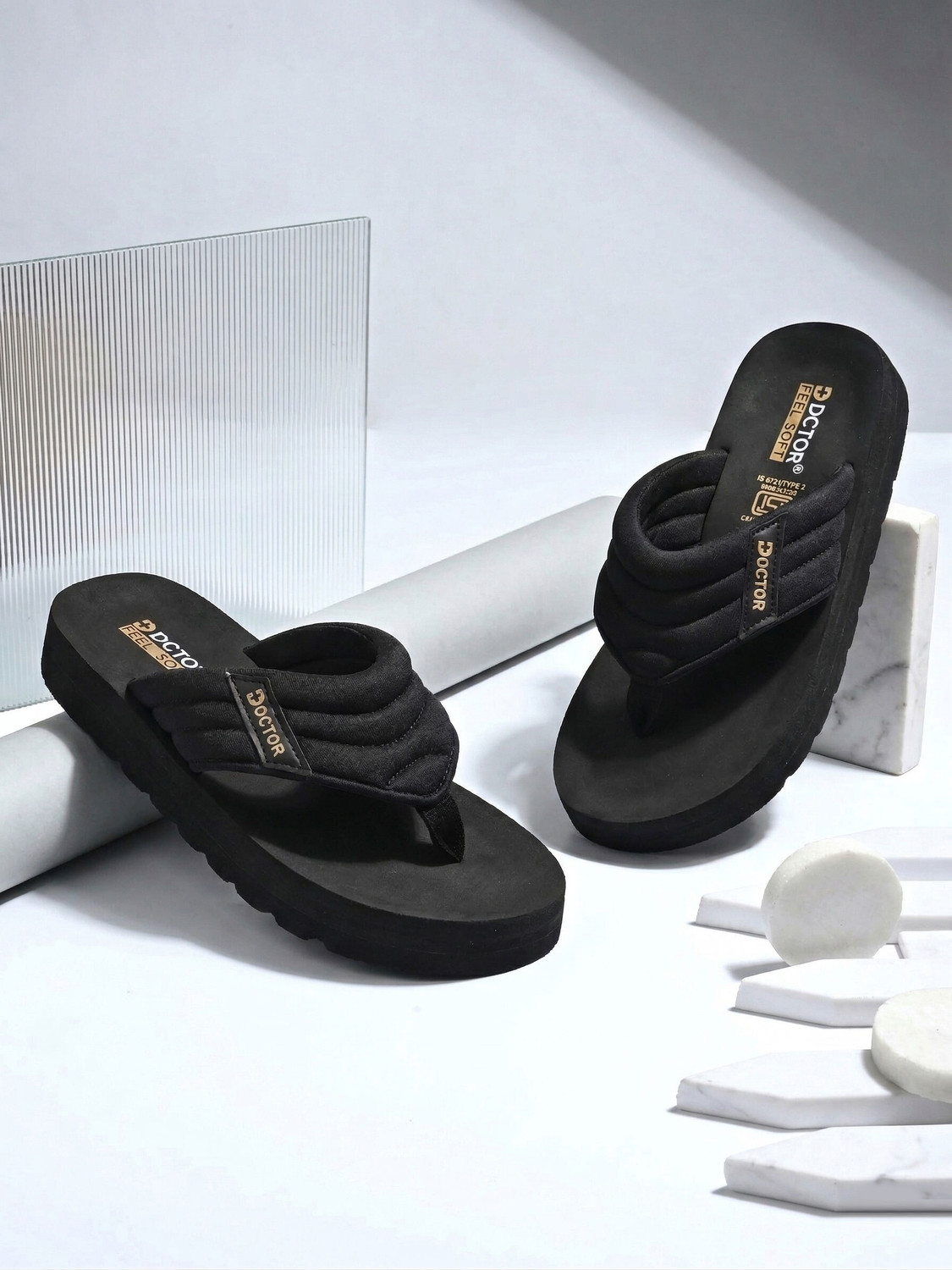 Image of DOCTOR FEEL SOFT Men Men Premium Orthopedic|Soft Cushion|EVA Sole|Lightweight|All-Day Comfort Slipper Slippers