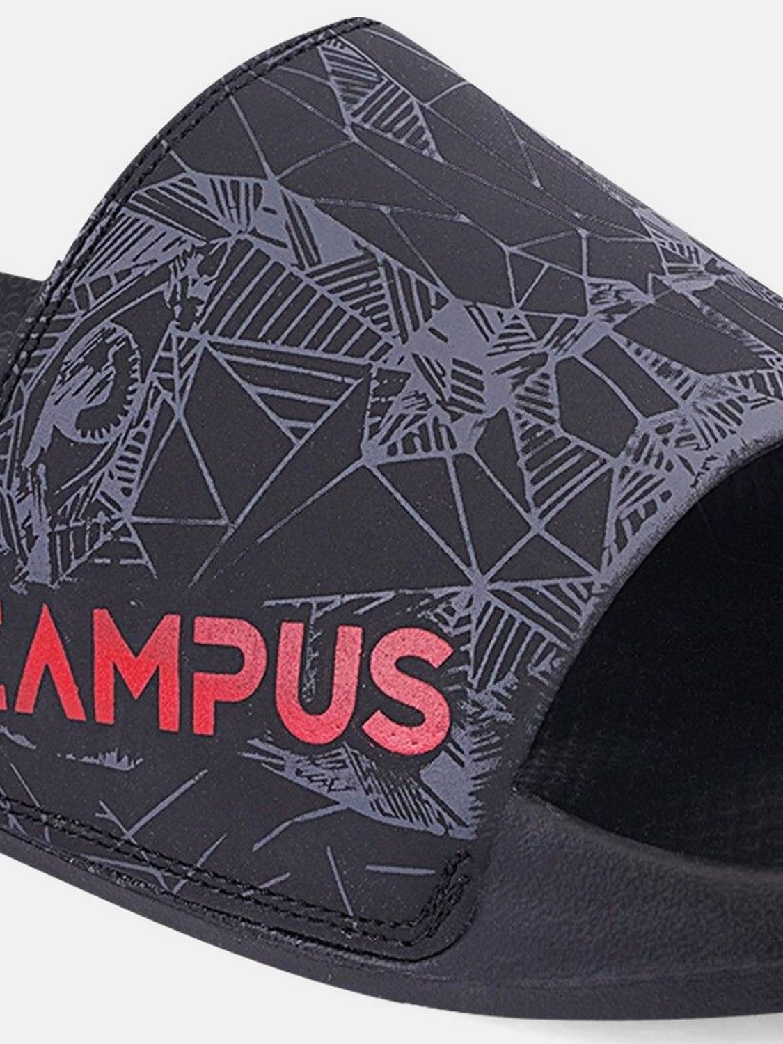CAMPUS Men Black Slides - Image 5