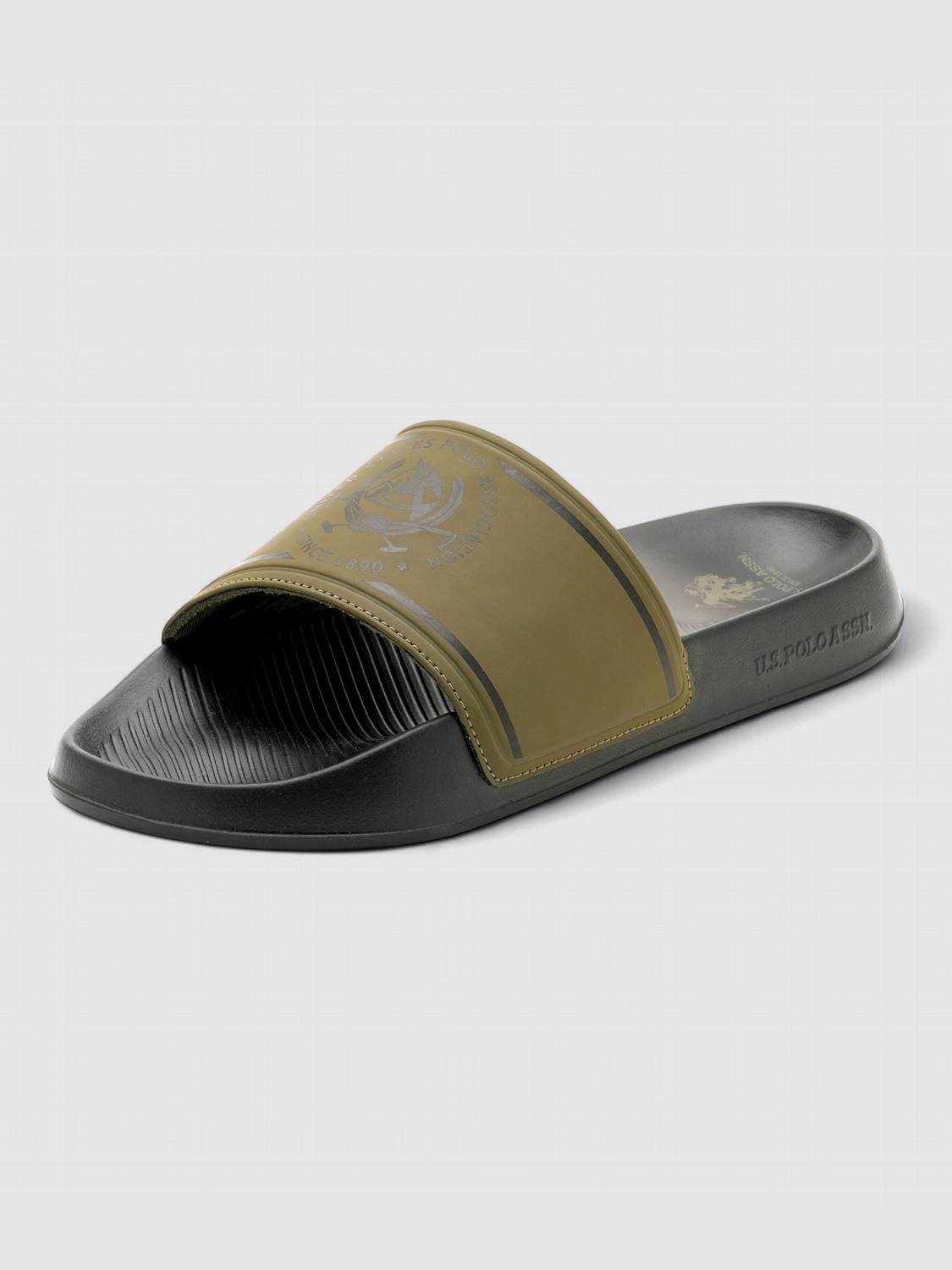 U.S. POLO ASSN. Men's Green Slides - Image 5