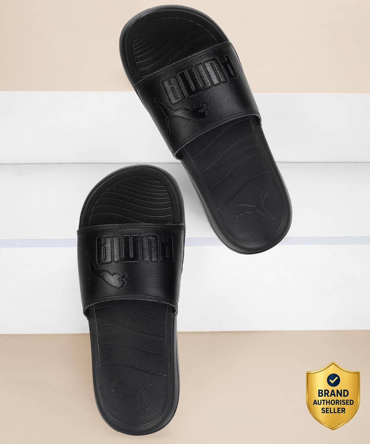 PUMA Men Popcat 20 RES Slides Black