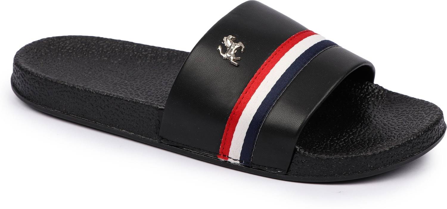 Foot Print Men Slides Black - Image 4