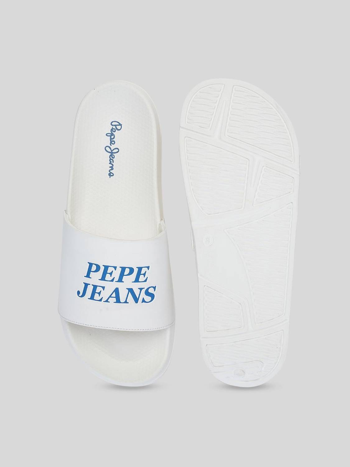 Pepe Jeans Men White Slides - Image 5