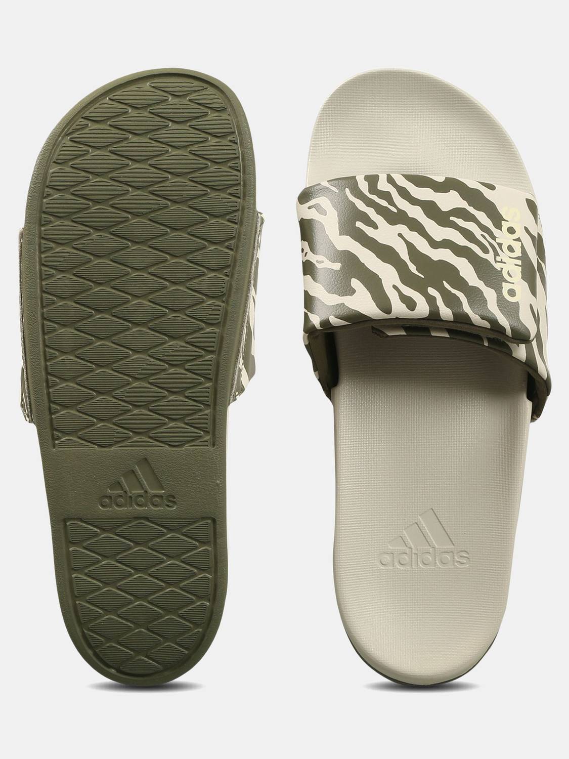 ADIDAS Unisex Beige Slides - Image 5