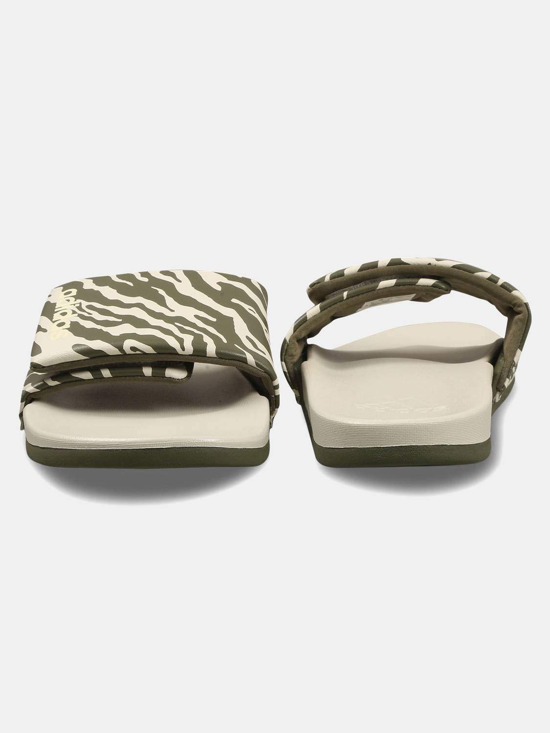 ADIDAS Unisex Beige Slides - Image 4