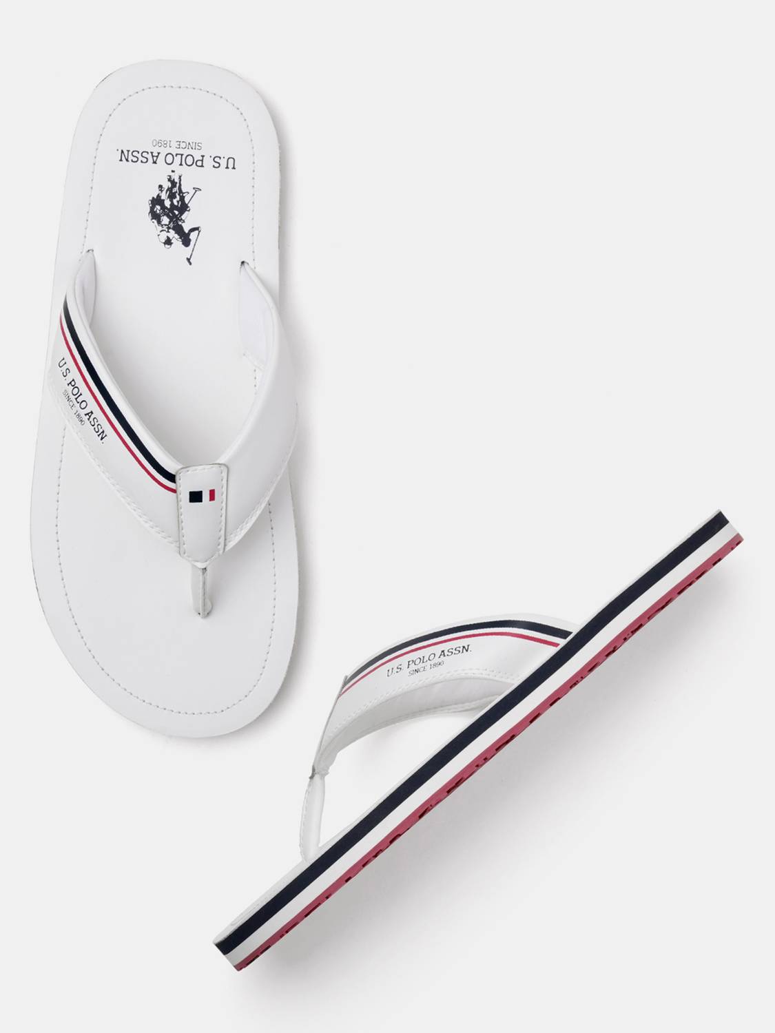 U.S. POLO ASSN. Men White Slippers - Image 2