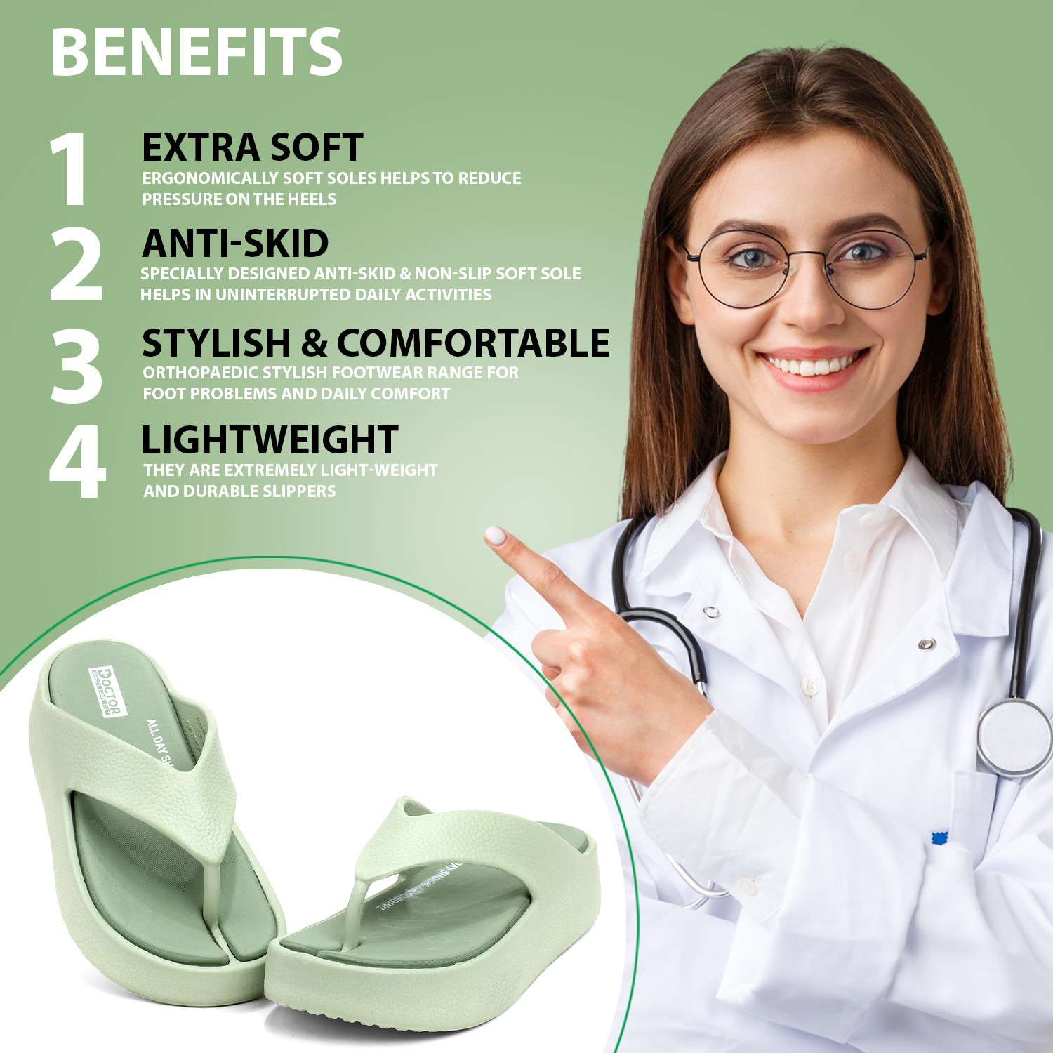 Image of Doctor Health Super Soft Women Newly Launch|Classic Ultra Soft|Cushion|Comfort|Premium|Stylish Slippers