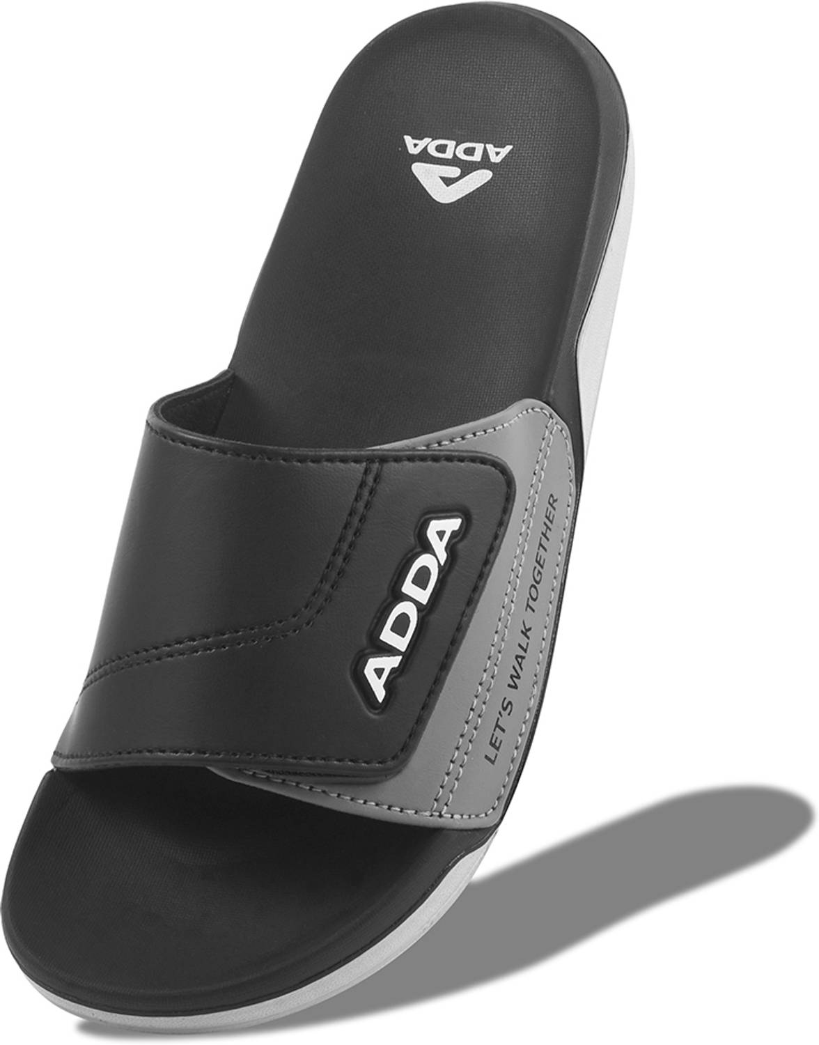 Adda Men Black Slides - Image 2