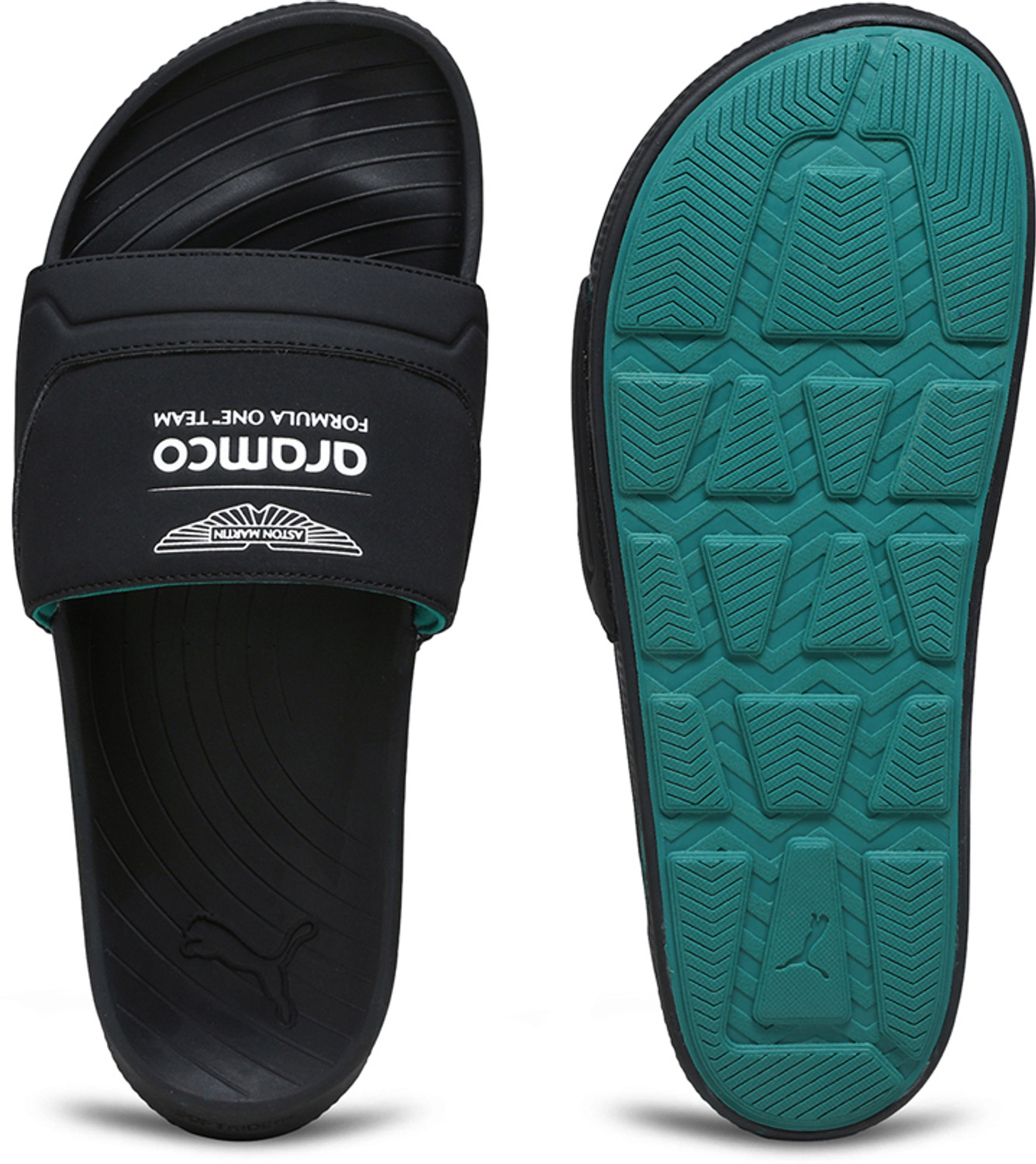 Image of PUMA Men AMF1 Softridepro Leadpuff Slides