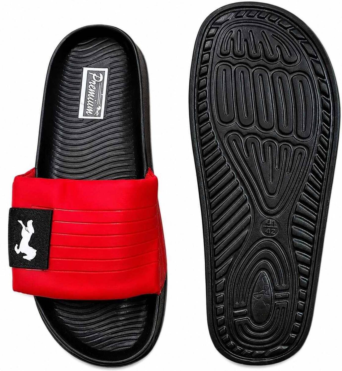 zolto Men Red Flip Flops - Image 4