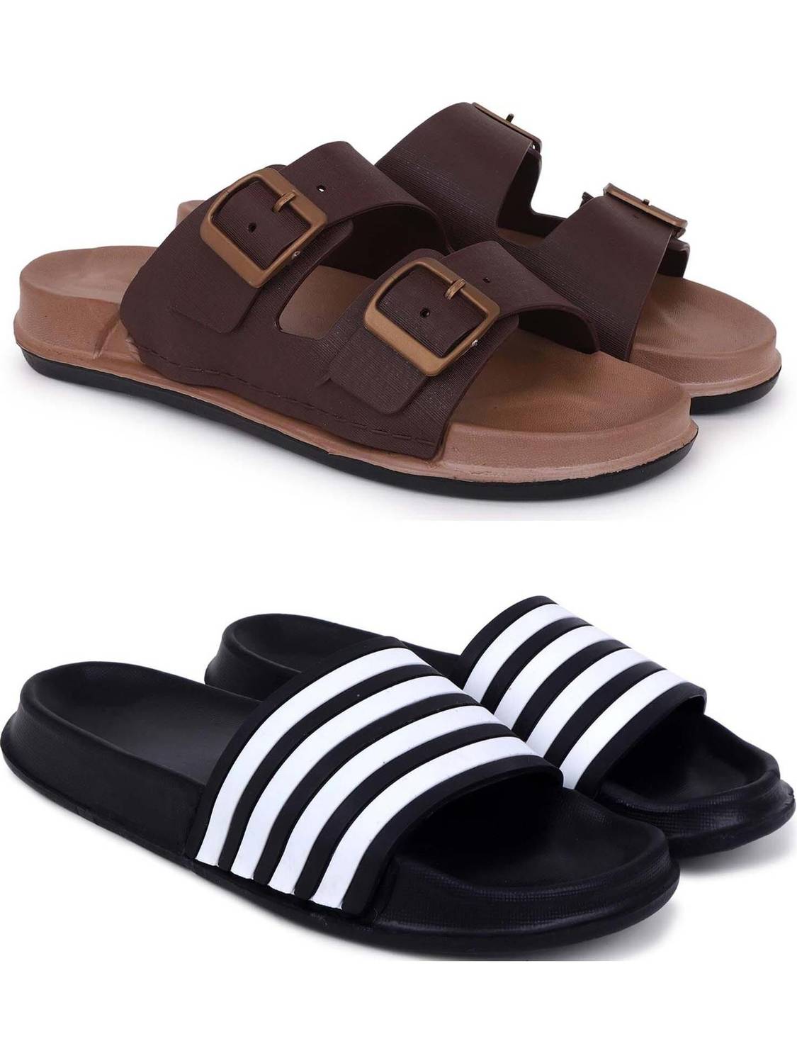 Kapani Men Brown Flip Flops - Image 1