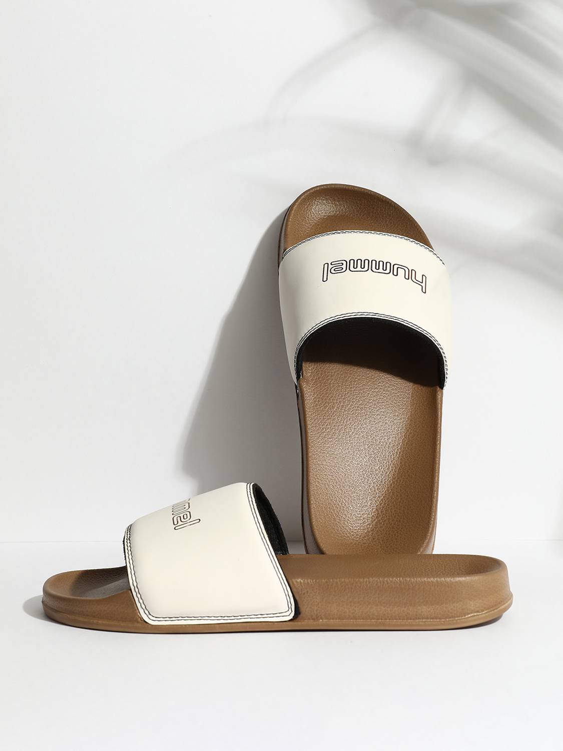 HUMMEL Men Slides Brown - Image 1