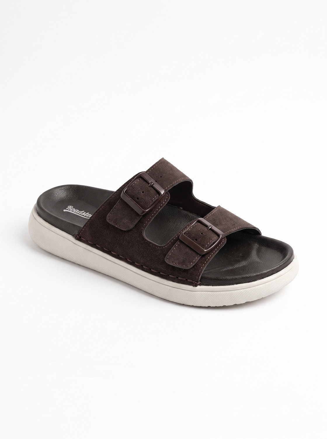 Image of Roadster Men Slides (Brown, 6)