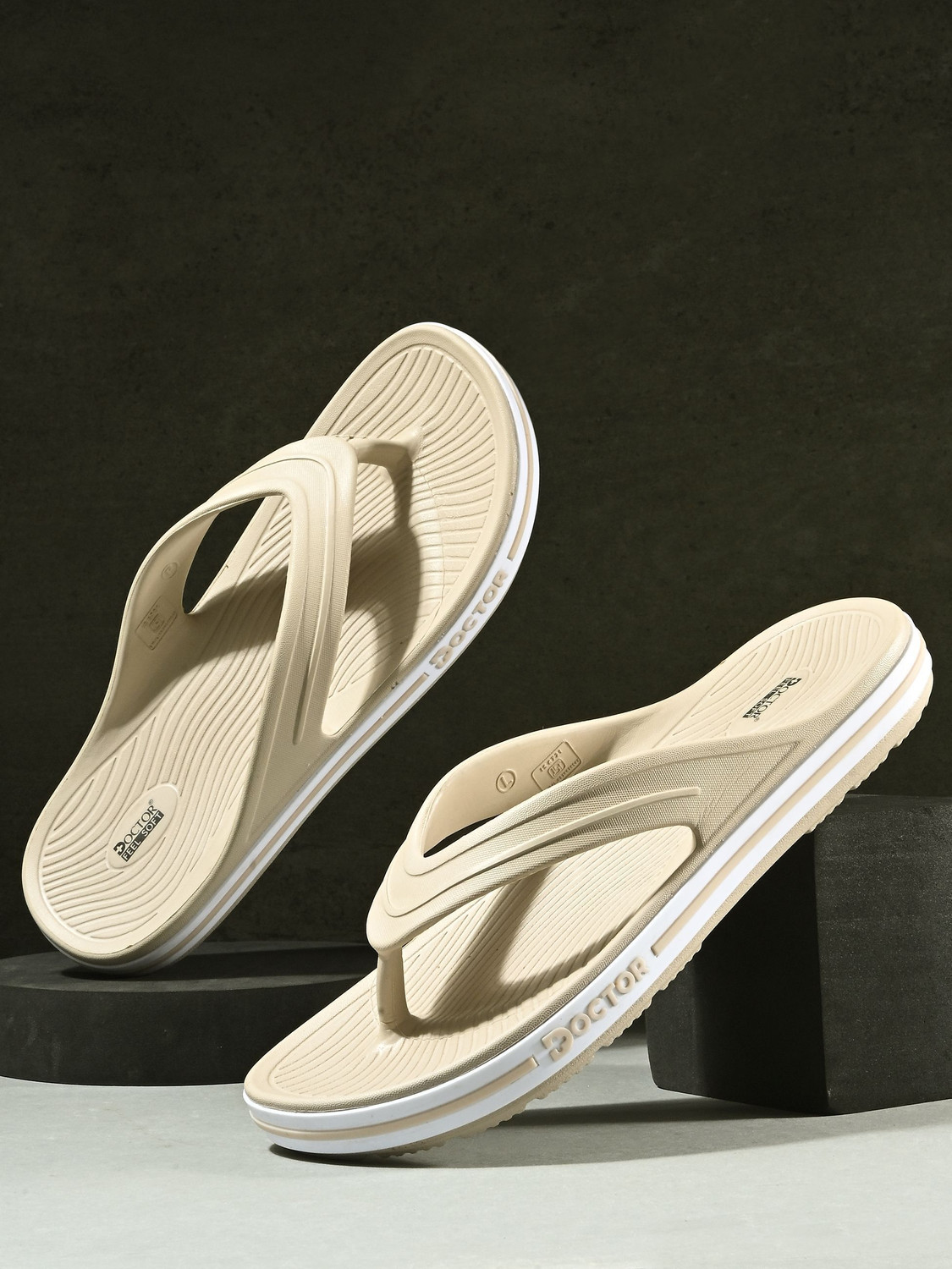 Image of DOCTOR FEEL SOFT Men Men Orthopedic Doctorslippers Soft Cushion Anti Skid Lightweight Comfort Slipper Slippers